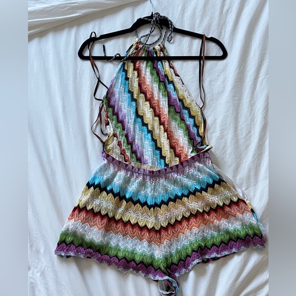 Missoni Backless Halter Romper - Picture 2 of 3